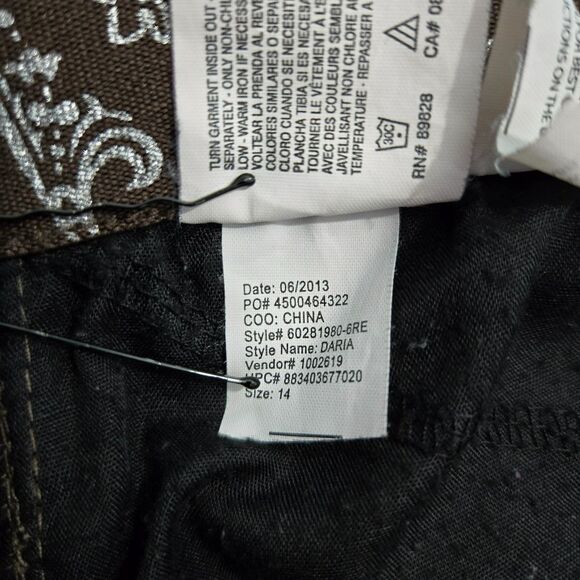 Erika Women 14 Brown Daria Corduroy Jeans Straight Leg High Rise - Picture 10 of 14